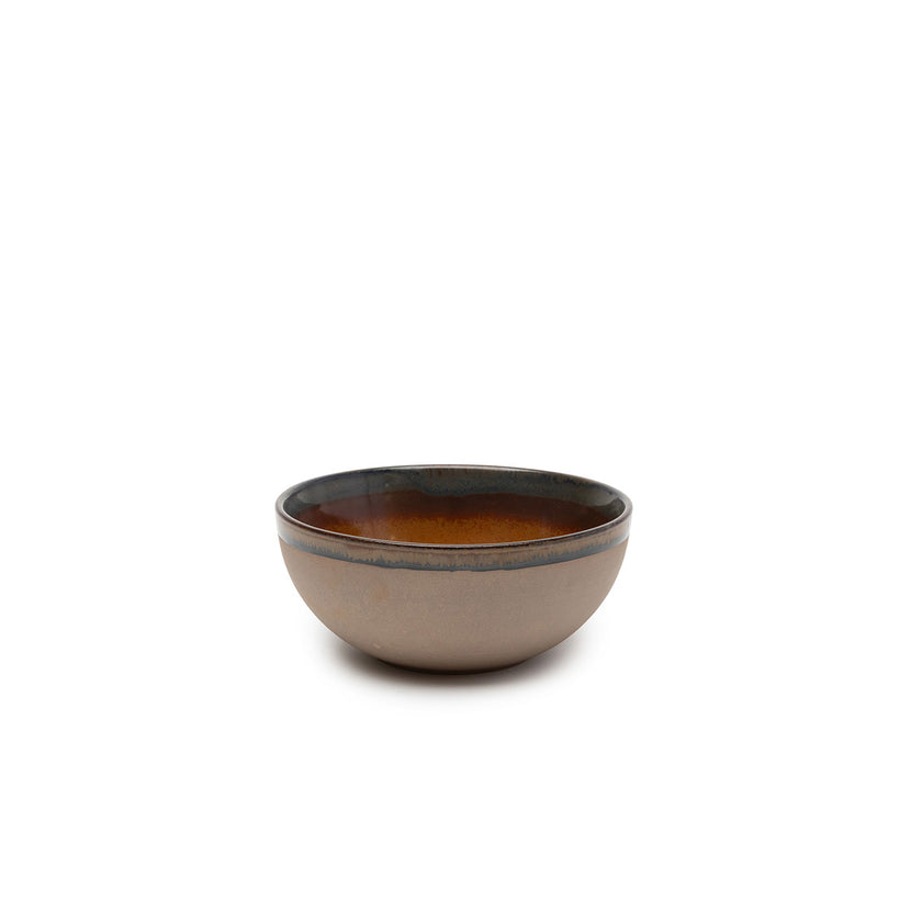 Surface Bowl L Grey/Rusty Brown L 15 W 15 H 6.5 cm 8/Box