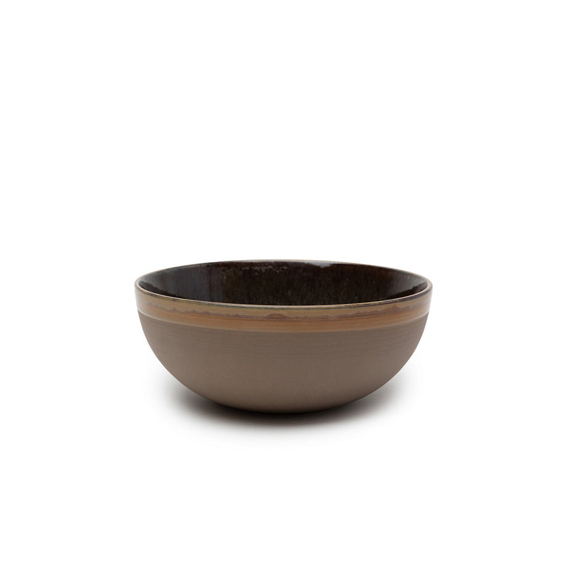 Surface Serving Bowl L Indi Grey L 23.5 W 23.5 H 9.5 4/Box