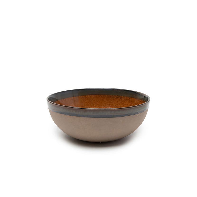 Surface Serving Bowl L Rusty Brown L 23.5 W 23.5 H 9.5 4/Box
