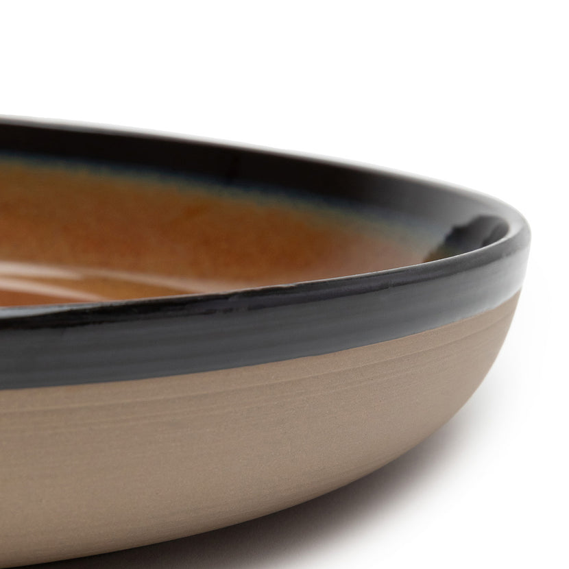 Surface Serving Plate M Rusty Brown L 32 W 32 H 5.5 cm 2/Box