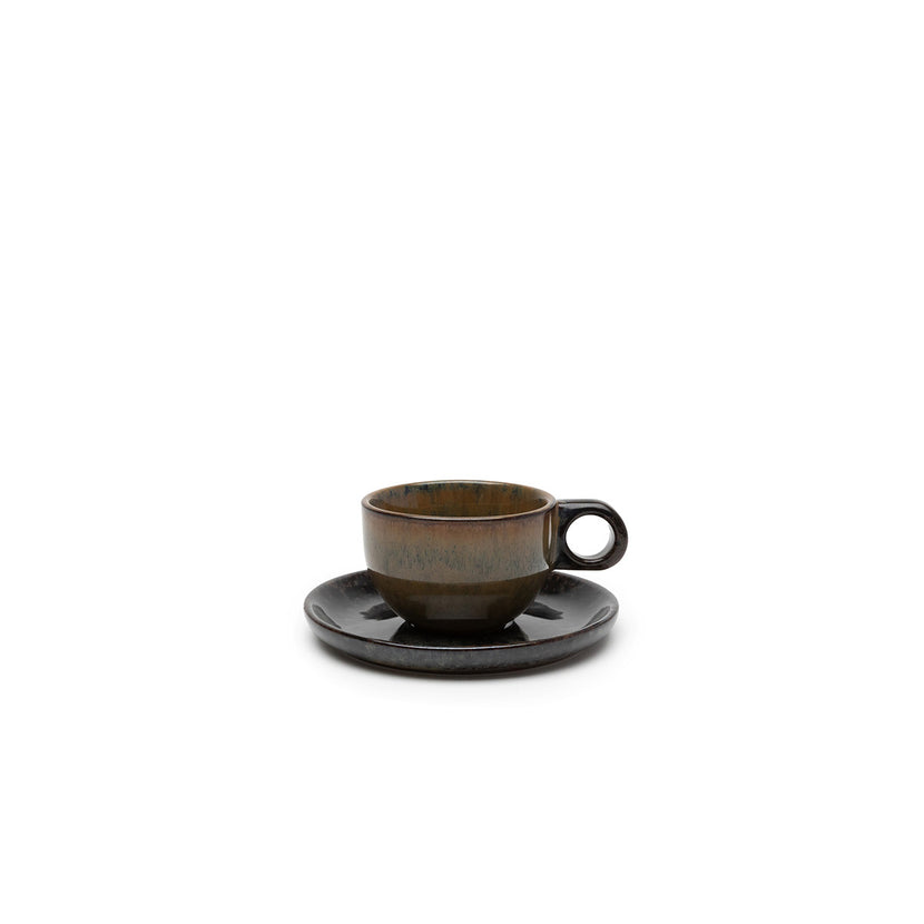 Surface Coffee Cup Saucer Indi Grey  L 13 W 13 H 6 cm 8/Box