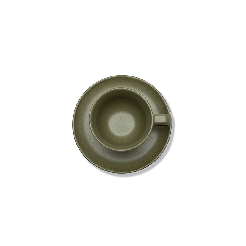 Surface Capp. Cup Saucer Camo Green L 16.5 W 16.5 H 7 8/Box