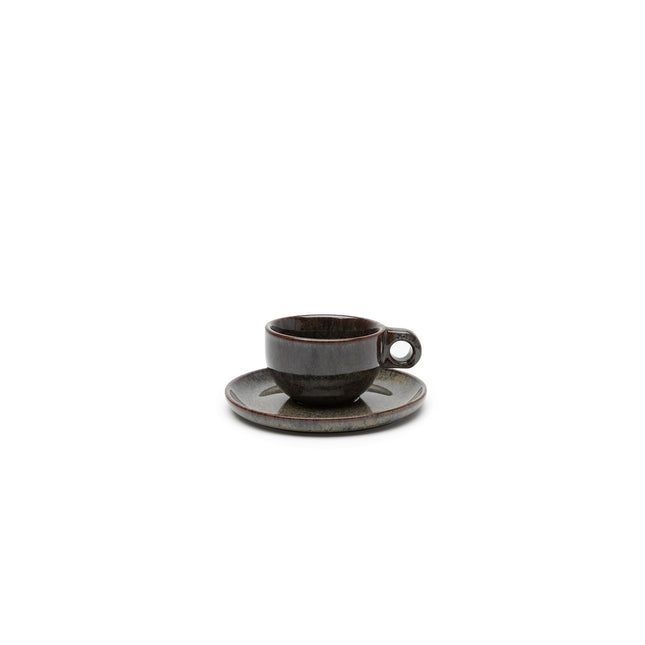 Surface Capp..Cup  Saucer Indi Grey L 16.5 W 16.5 H 7 8/Box