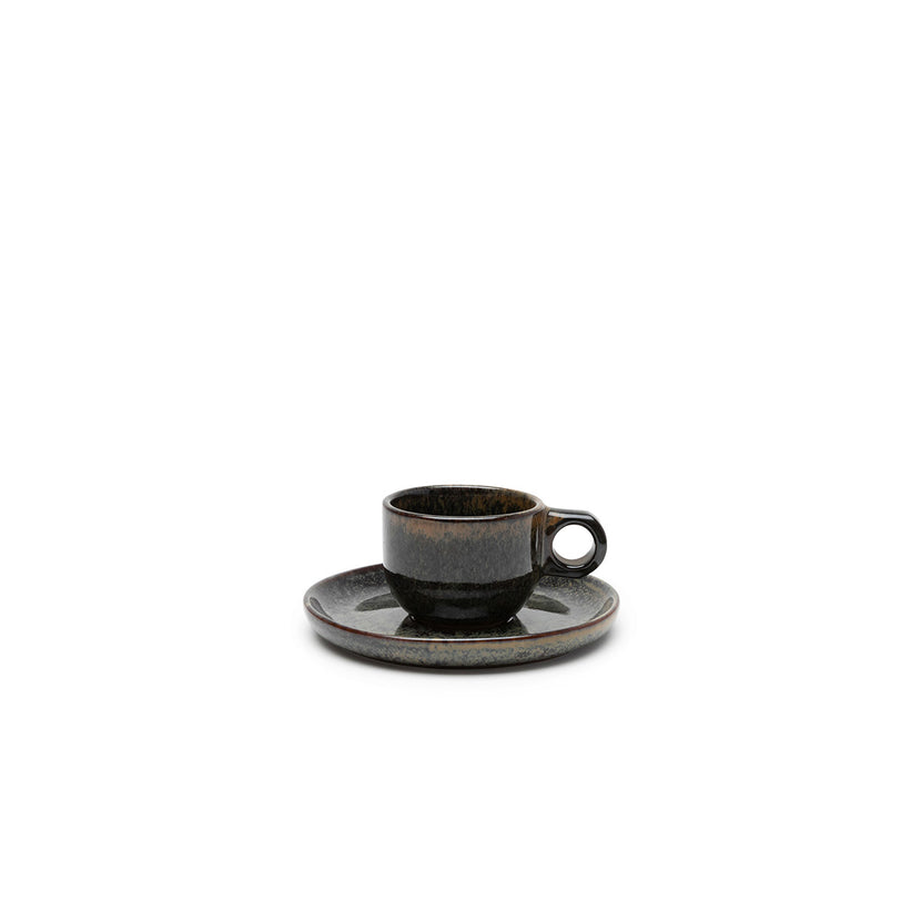 Surface Espresso Cup  Saucer Indi Grey L 13 W 13 H 5.3 8/Box