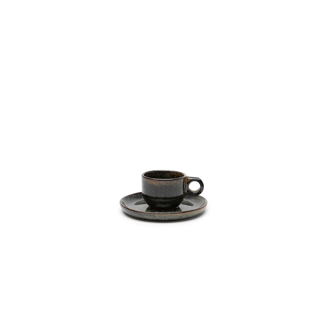 Surface Espresso Cup  Saucer Indi Grey L 13 W 13 H 5.3 8/Box