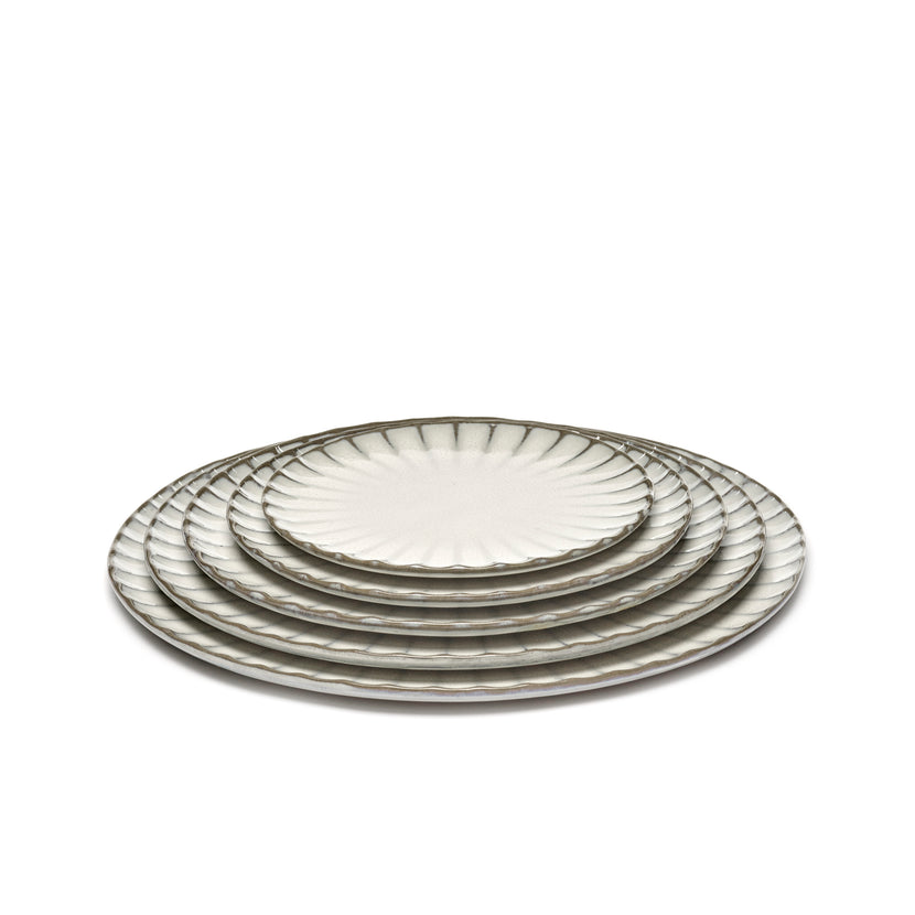 Inku Plate M White L 21 W 21 H 1.7 cm 8/Box