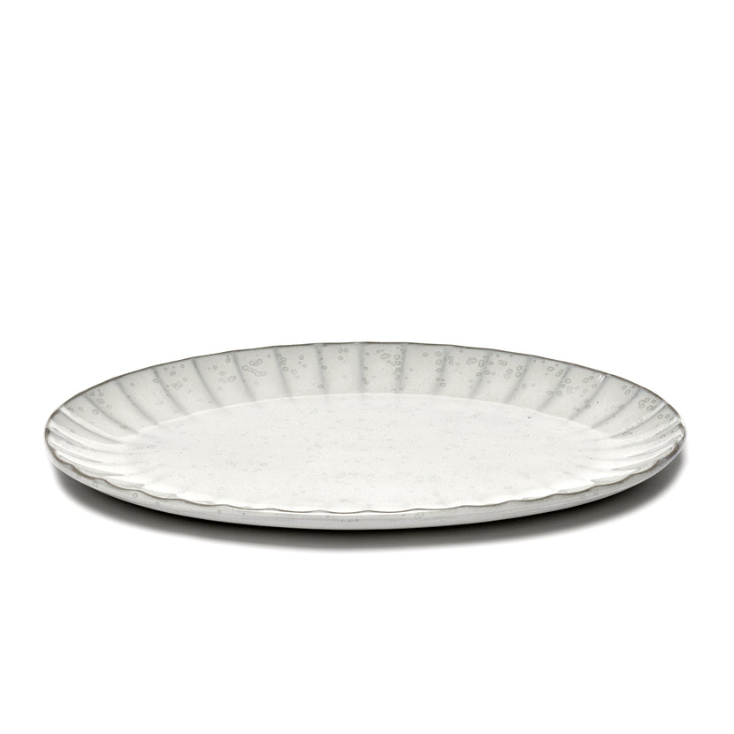 Inku Oval Plate L White L 30 W 21 H 1.7 cm 4/Box