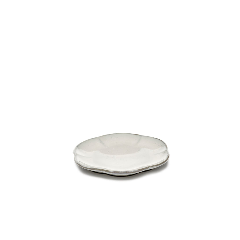Inku Plate Ribbed M White L 13.9 W 13.9 H 1.3 cm 8/Box