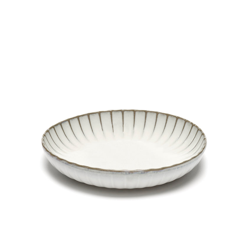 Inku High Plate L White L 23 W 23 H 4.5 cm 4/Box
