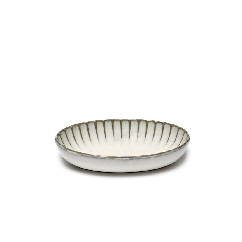 Inku Serving Bowl Oval S White L 19 W 13 H 3.7 cm 4/Box