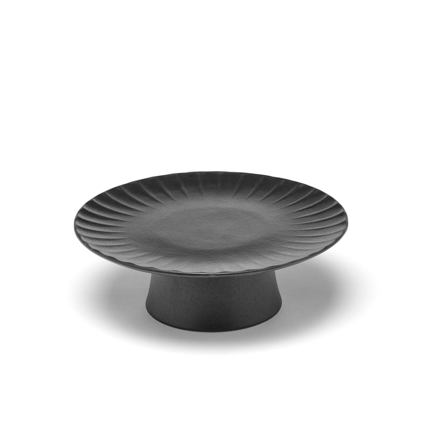 Inku Cake Stand M Black L 21 W 21 H 8 cm 2/Box