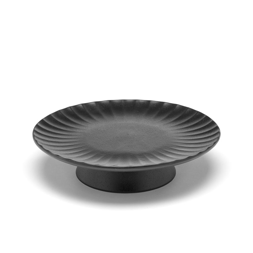 Inku Cake Stand L Black L 24 W 24 H 6.5 cm 2/Box