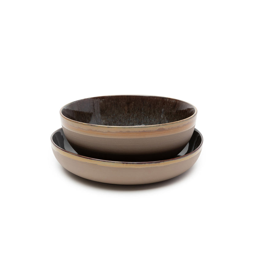 Surface Serving Plate S Indi Grey L 27 W 27 H 5.5 cm 2/Box