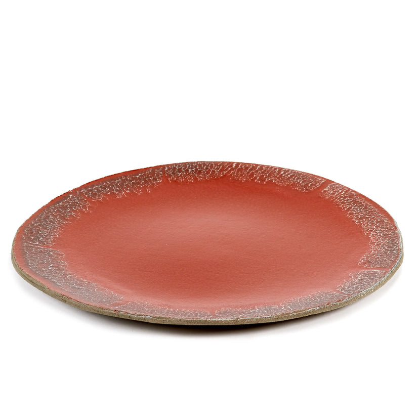 Serving Plate Red Fck 1/box