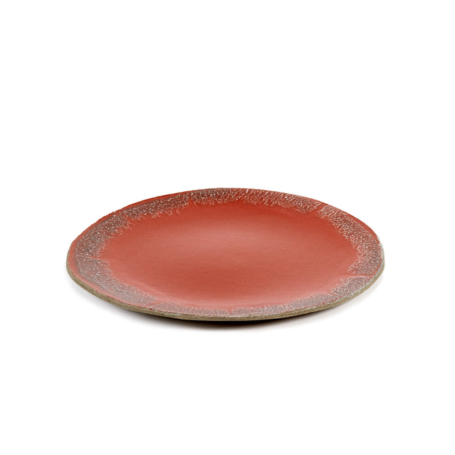 Serving Plate Red Fck 1/box