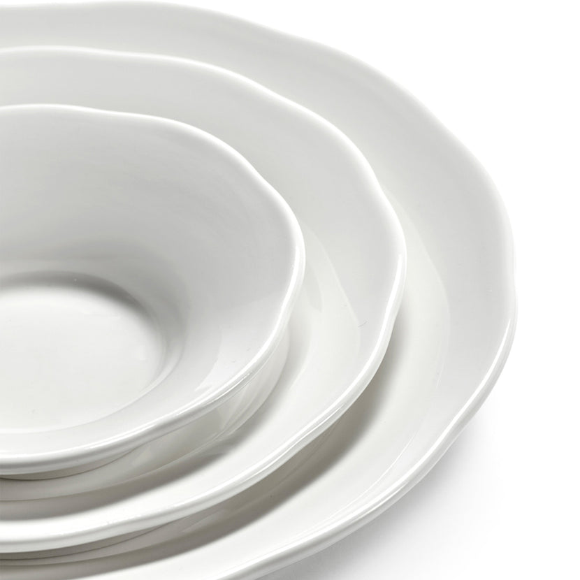 Silhouette High Side Plate S White 4/Box