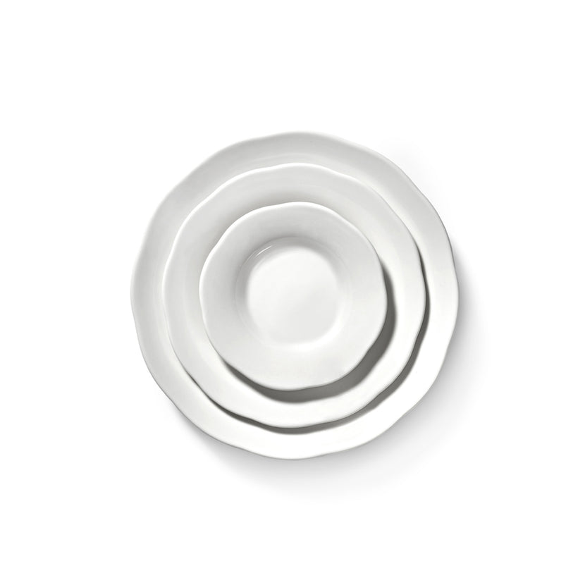 Silhouette High Side Plate L White 4/Box