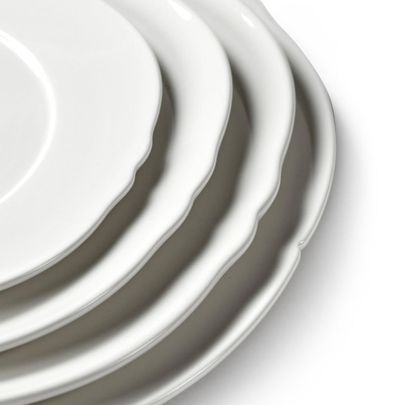 Silhouette Plate S White 4/Box