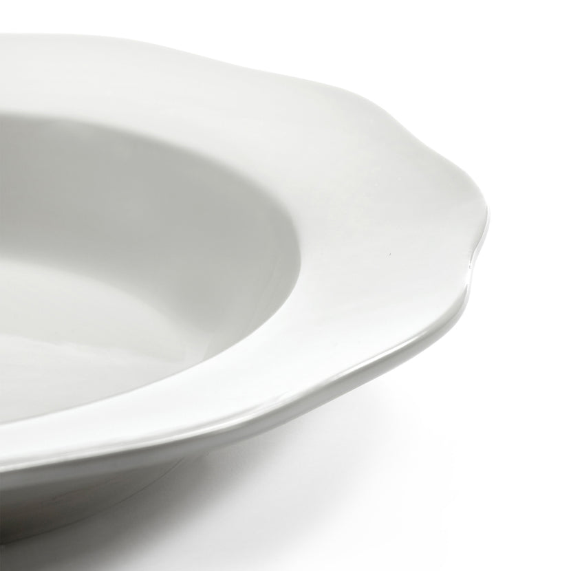 Silhouette Pasta Plate White 4/Box