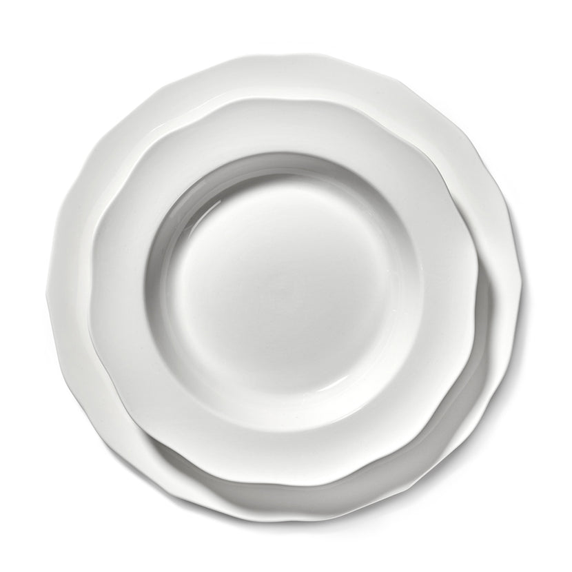 Silhouette Pasta Plate White 4/Box