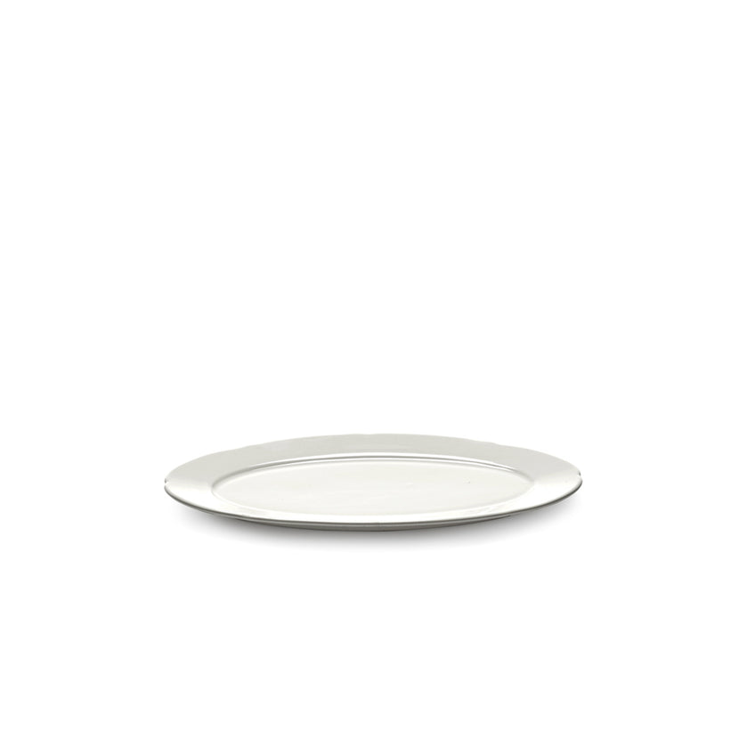 Silhouette Oval Plate S White 4/Box
