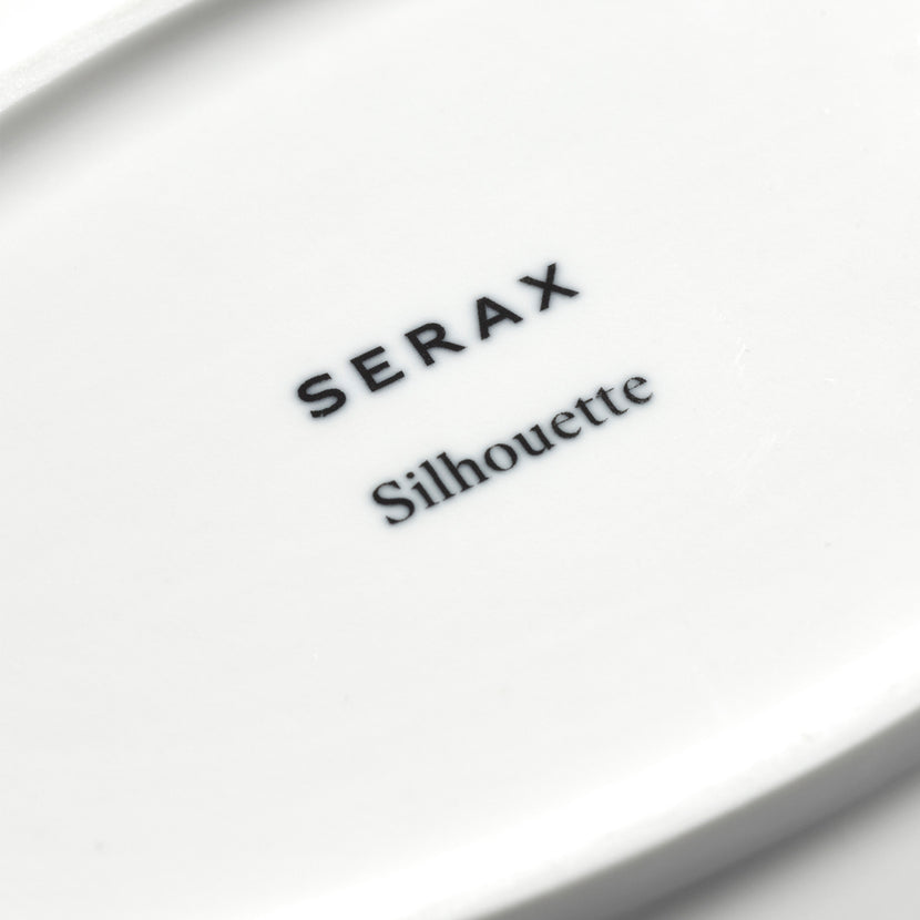 Silhouette Oval Plate M White 12/Box