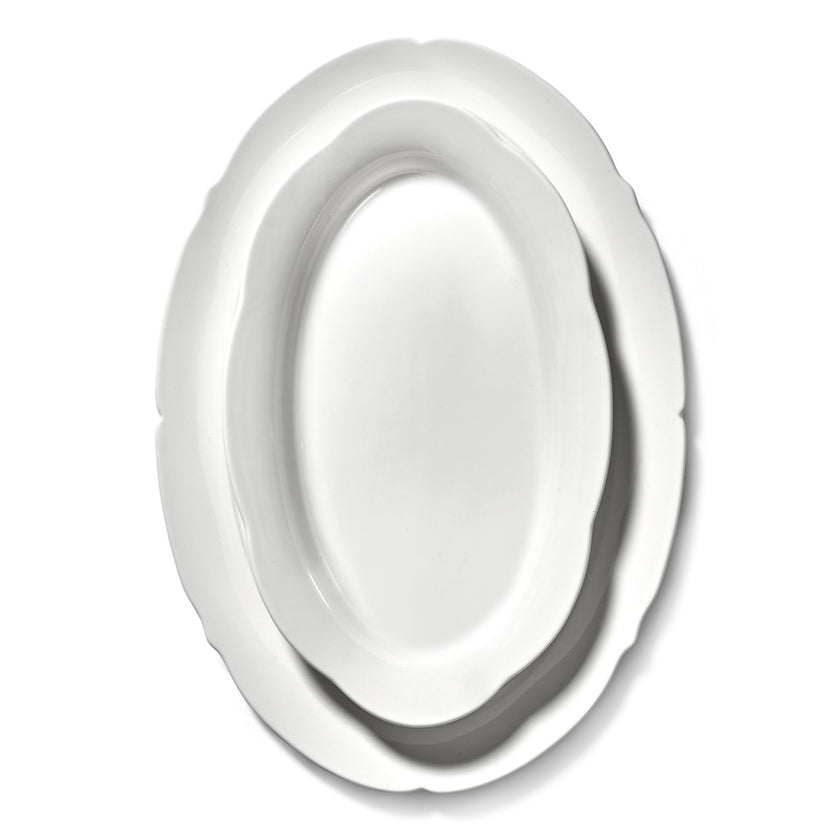 Silhouette High Oval Plate S White 2/Box