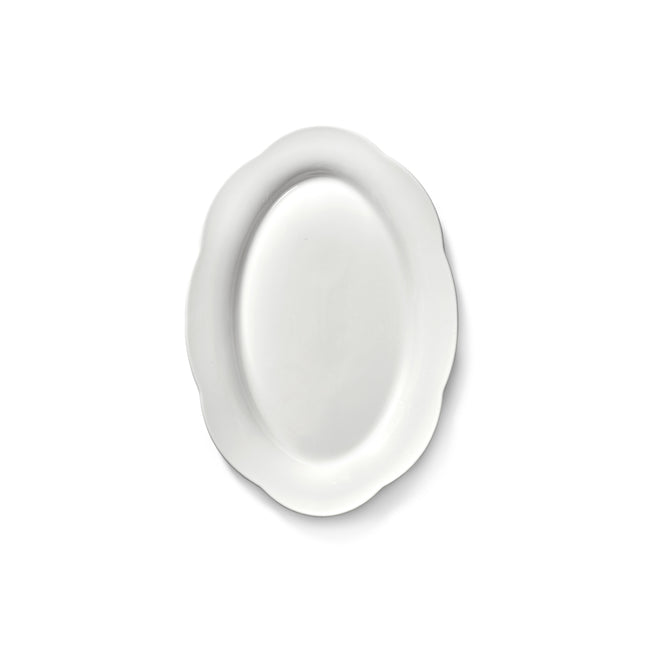 Silhouette High Oval Plate L White 2/Box