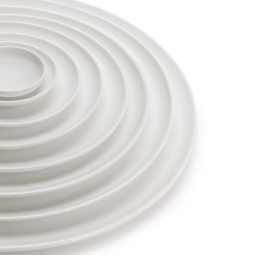 Base Plate Low Xxl White L 32 W 32 H 1.5 cm 4/Box