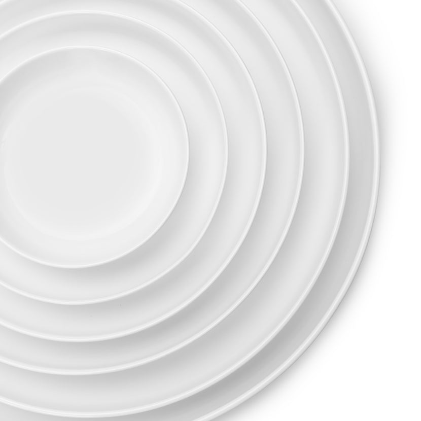 Base High Plate Xs White L 12 W 12 H 3 cm 4/Box
