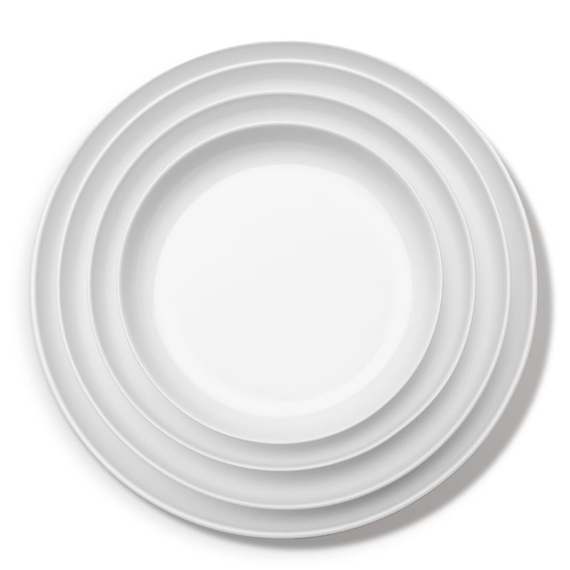 Base High Plate Glazed M White L 20 W 20 H 3 cm 4/Box