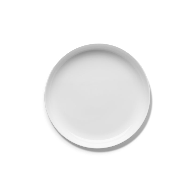 Base High Plate Glazed L White L 24 W 24 H 3 cm 4/Box