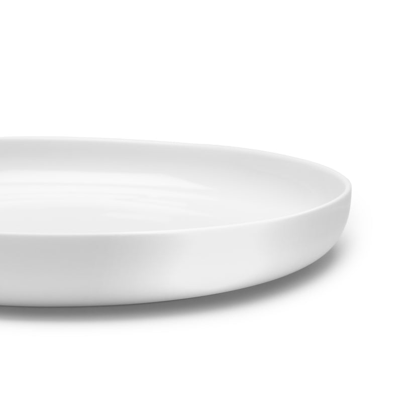 Base High Plate Glazed L White L 24 W 24 H 3 cm 4/Box