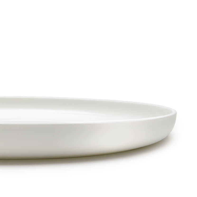 Base High Plate Glazed Xxl White L 32 W 32 H 3 cm 2/Box