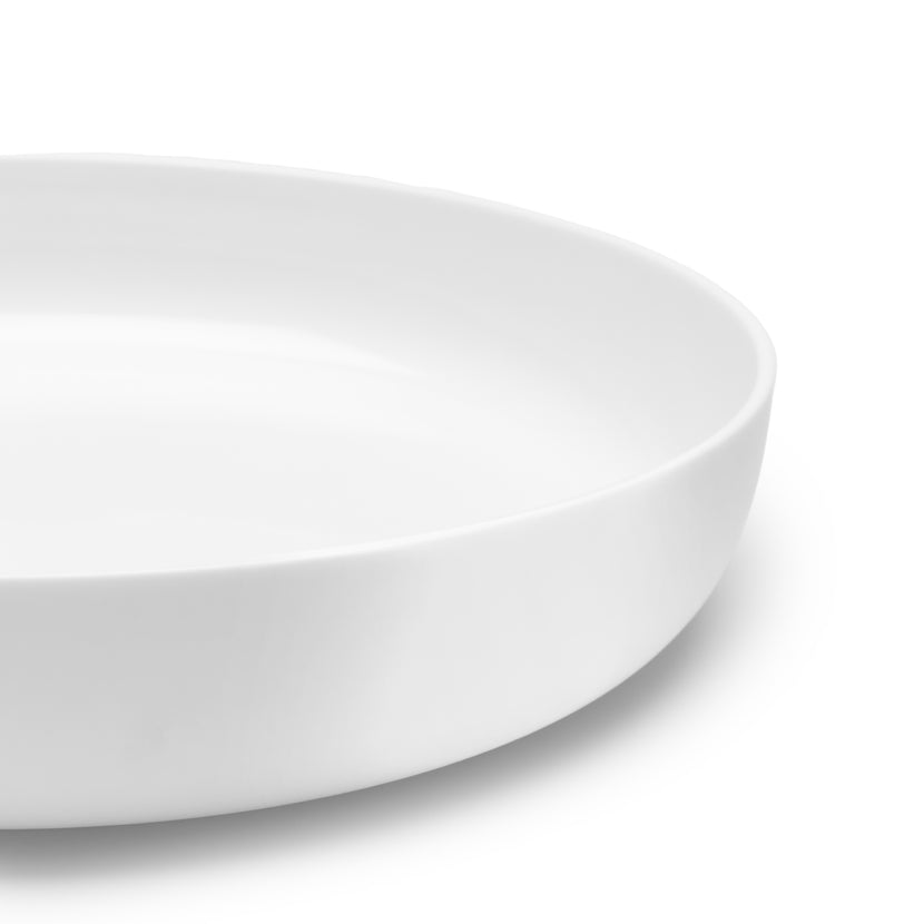 Base Deep Plate Glazed L White L 24 W 24 H 4.5 cm 4/Box
