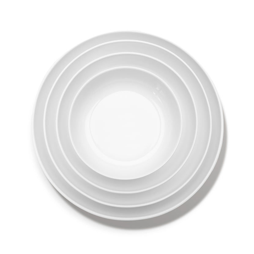 Base Deep Plate L White L 24 W 24 H 4.5 cm 4/Box
