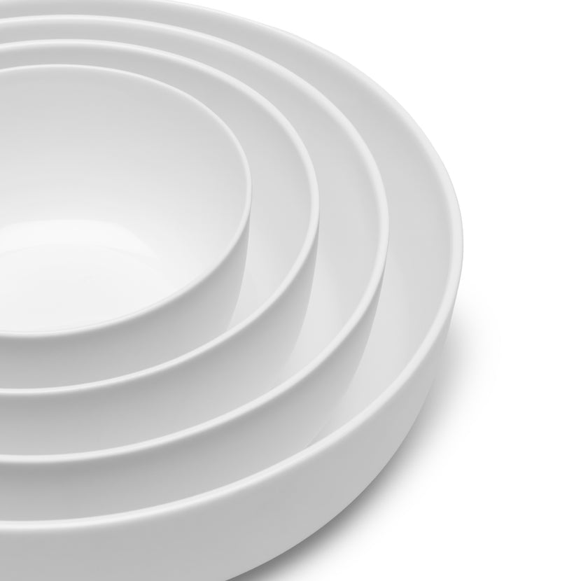 Base Low Bowl S White L 12 W 12 H 6 cm 4/Box