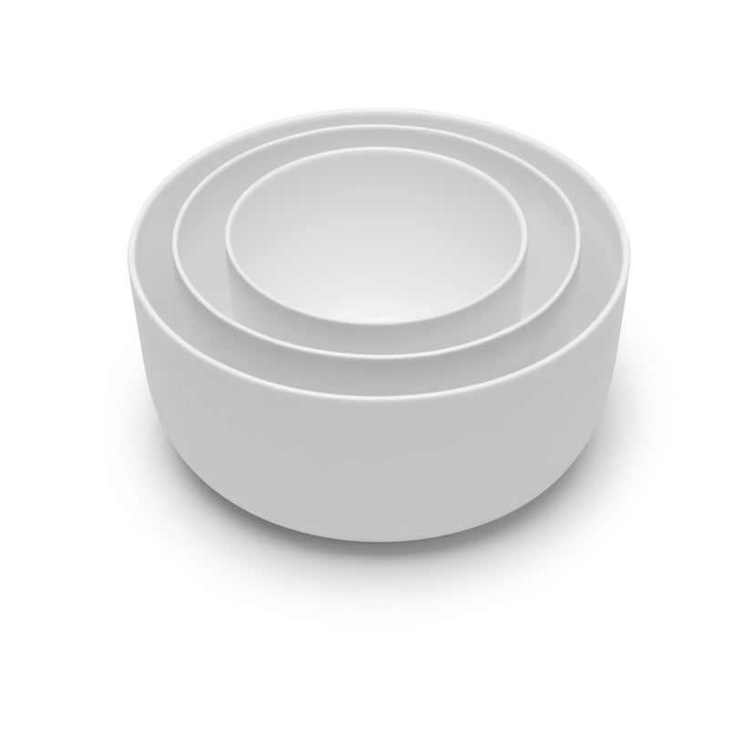 Base Deep Bowl L White L 20 W 20 H 9 cm 2/Box