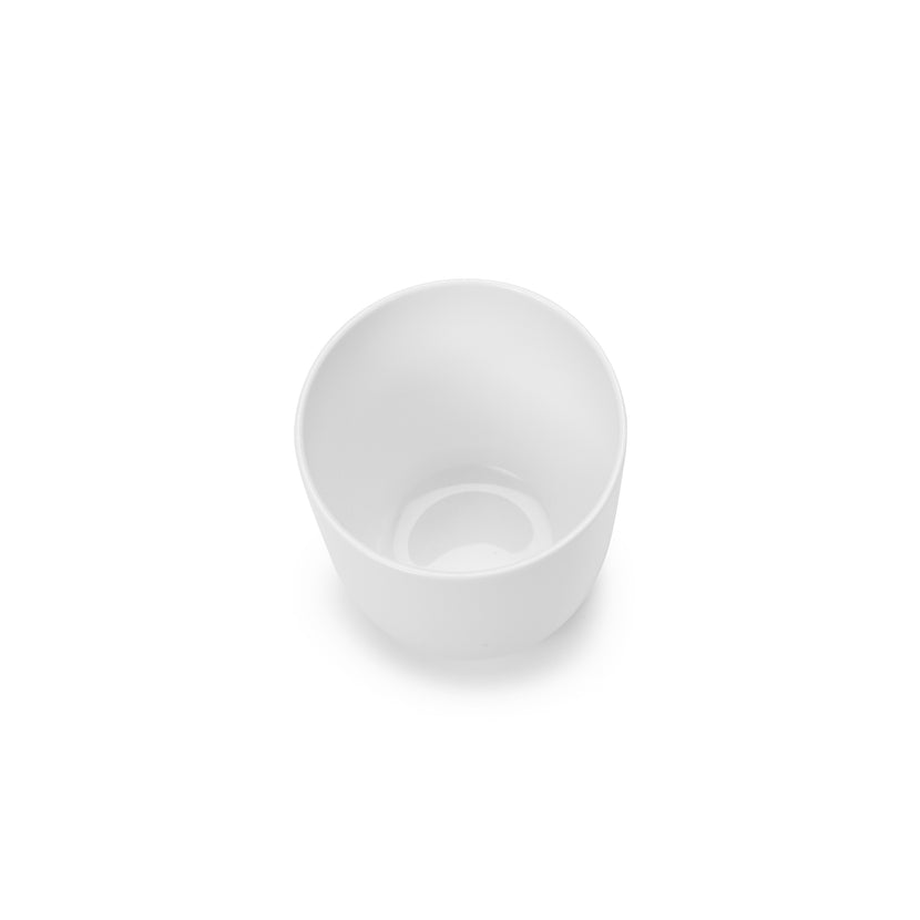 Base Tea Cup W/O Handle Glazed White L 8 W 8 H 9 cm 4/Box