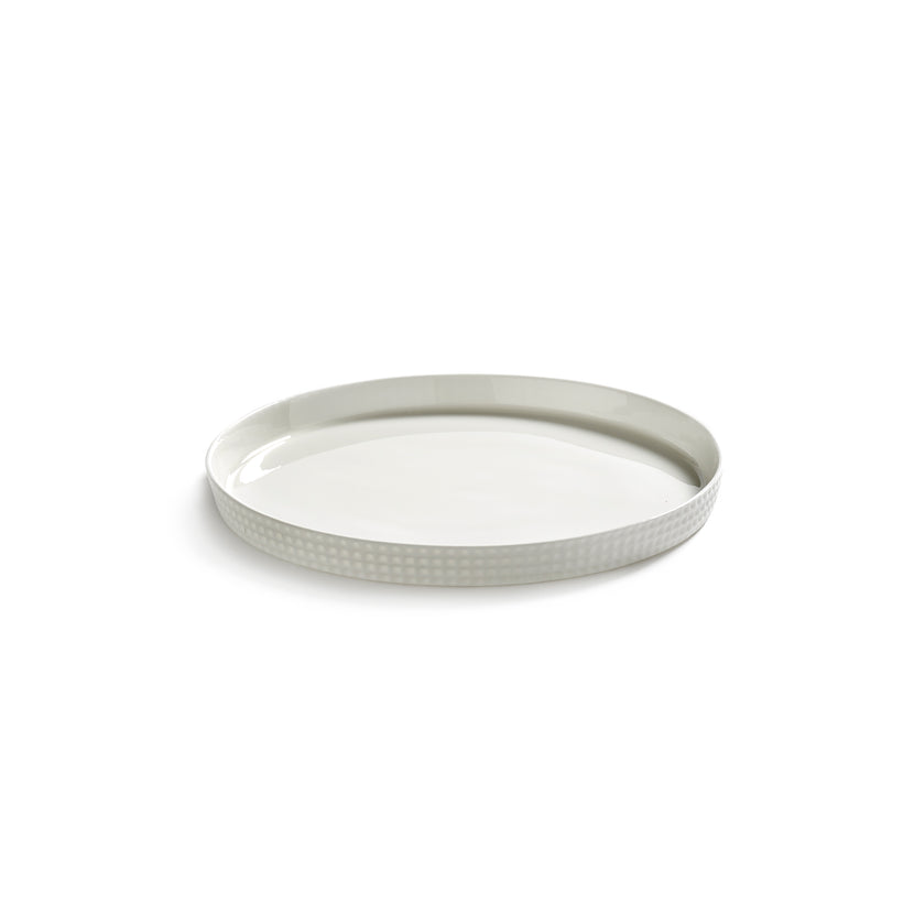 Nido Plate Raised Edge L White L 20 W 20 H 1.7 cm 4/Box