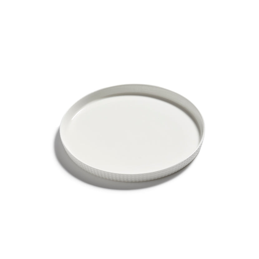 Nido Plate Raised Edge L White L 20 W 20 H 1.7 cm 4/Box