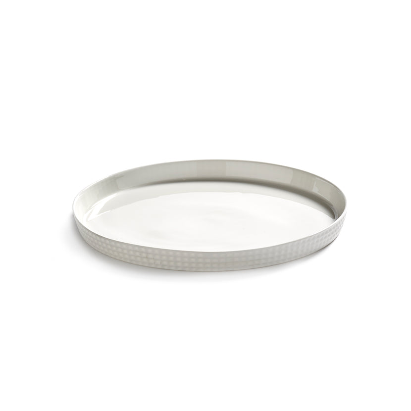 Nido Plate Raised Edge Xl White L 24 W 24 H 1.9 cm 4/Box