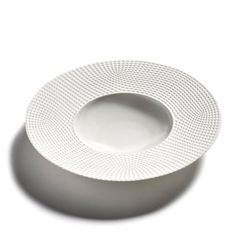 Nido Deep Plate Wide Edge White L 28 W 28 H 5 cm 2/Box