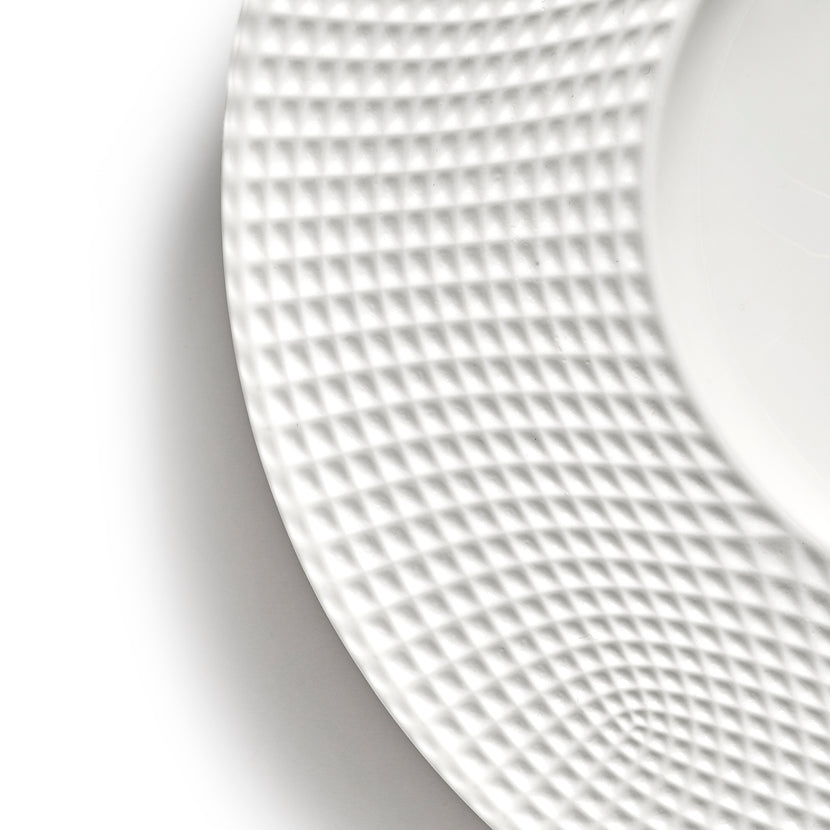 Nido Deep Plate Wide Edge White L 28 W 28 H 5 cm 2/Box