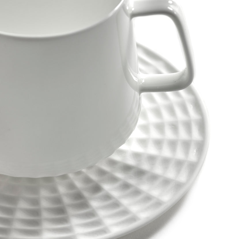 Nido Saucer Coffee Cup White L 11.5 W 11.5 H 0.9 cm 4/Box