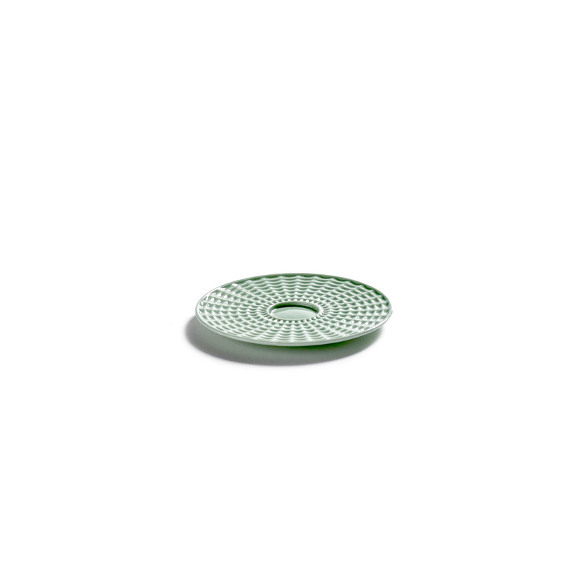 Nido Saucer Coffee Cup Green L 11.5 W 11.5 H 0.9 cm 4/Box