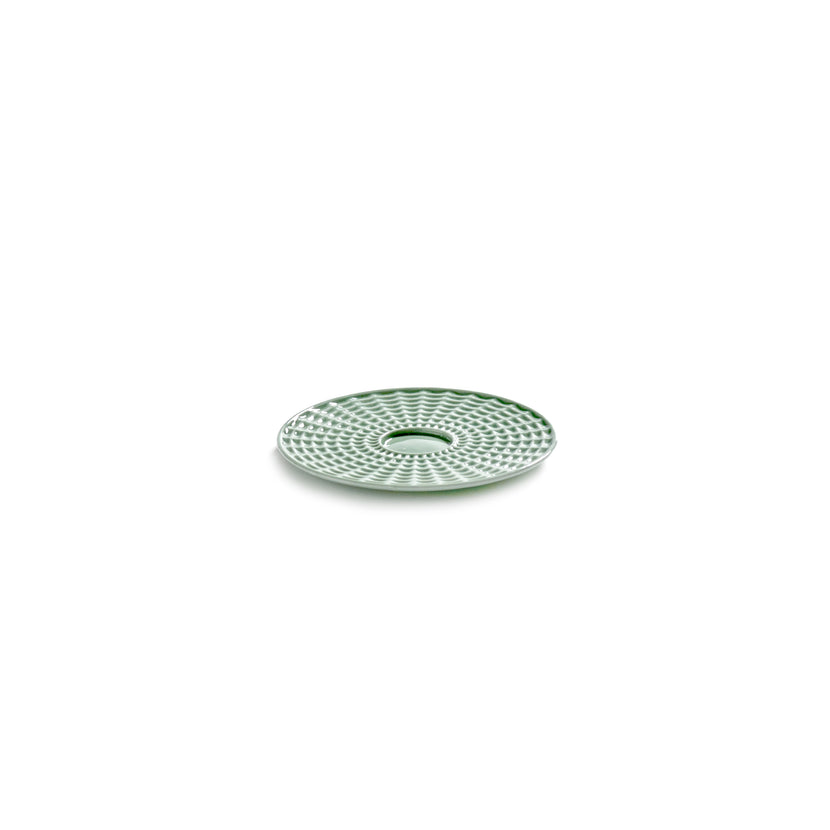 Nido Saucer Coffee Cup Green L 11.5 W 11.5 H 0.9 cm 4/Box