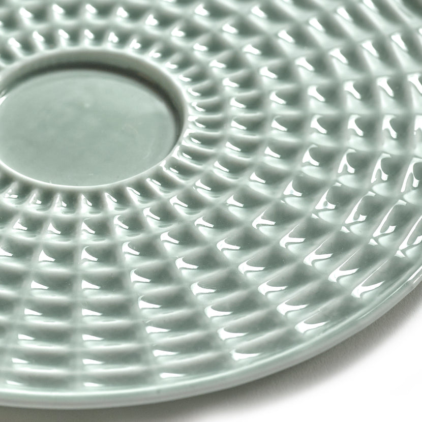 Nido Saucer Coffee Cup Green L 11.5 W 11.5 H 0.9 cm 4/Box