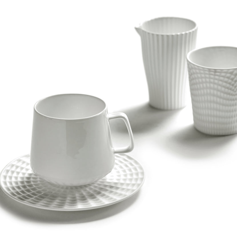 Nido Saucer Cappuccino Cup White L 13.8 W 13.8 H 0.1 4/Box