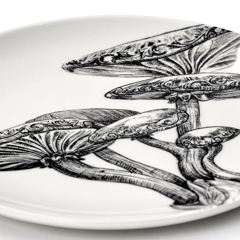 Tomorrowland Bread Plate Mushrooms 8/Box